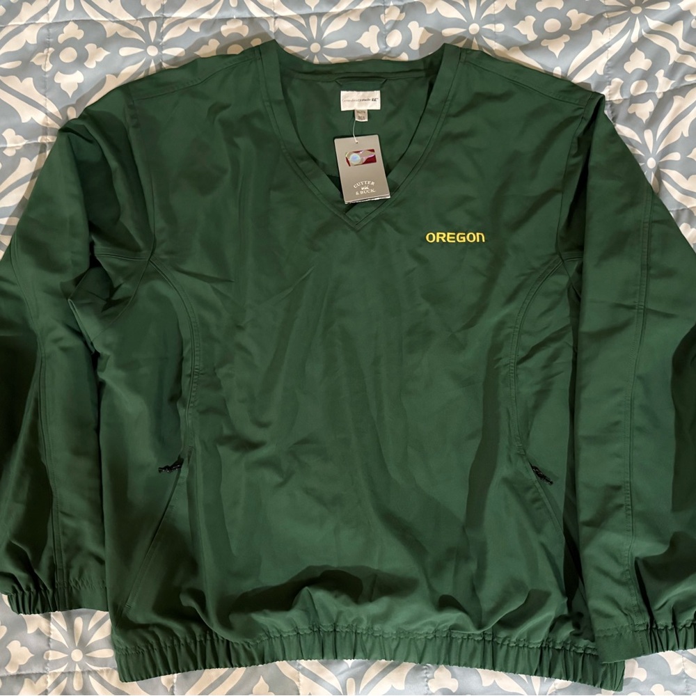 Cutter & Buck Hunter Green Oregon V-Neck Sweater
